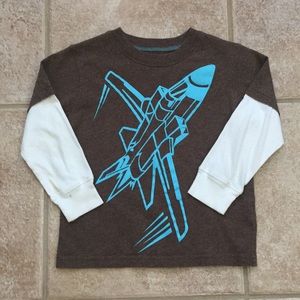 Carter's Boys Fighter Jet Airplane Graphic Tee Shirt